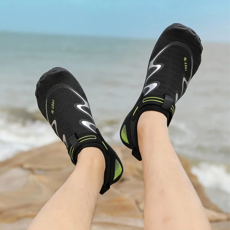 (image for) TENGOO Men Beach Wading Sandal Quick Dry Non-Slip Breathable Sports Shoes for Outdoor Hiking Surf Fishing Fitness